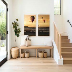 2 piece air balloon frame