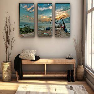 3 piece pier beach frame