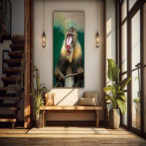 Baboon canvas frame