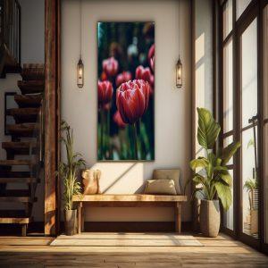 Red Flower2 canvas art frame