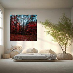 Forest canvas art frame