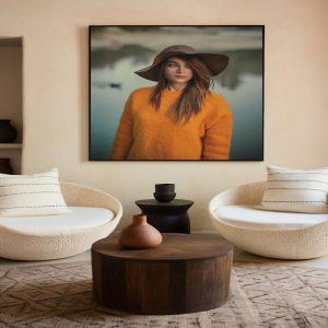 Girl1 canvas art frame