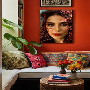 Girl3 canvas art frame