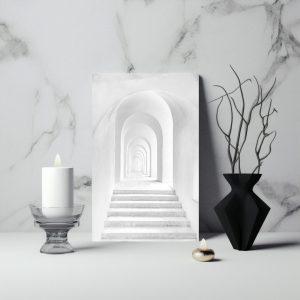 Hallway canvas art frame