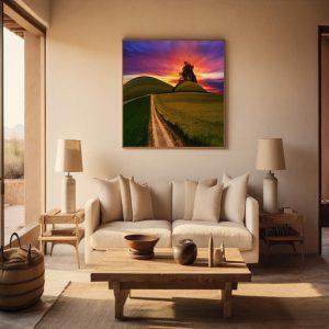 Hills canvas art frame