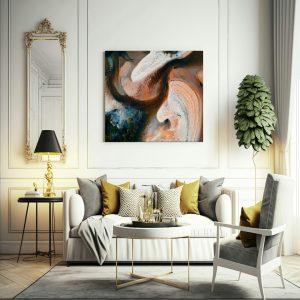 Landscape canvas art frame
