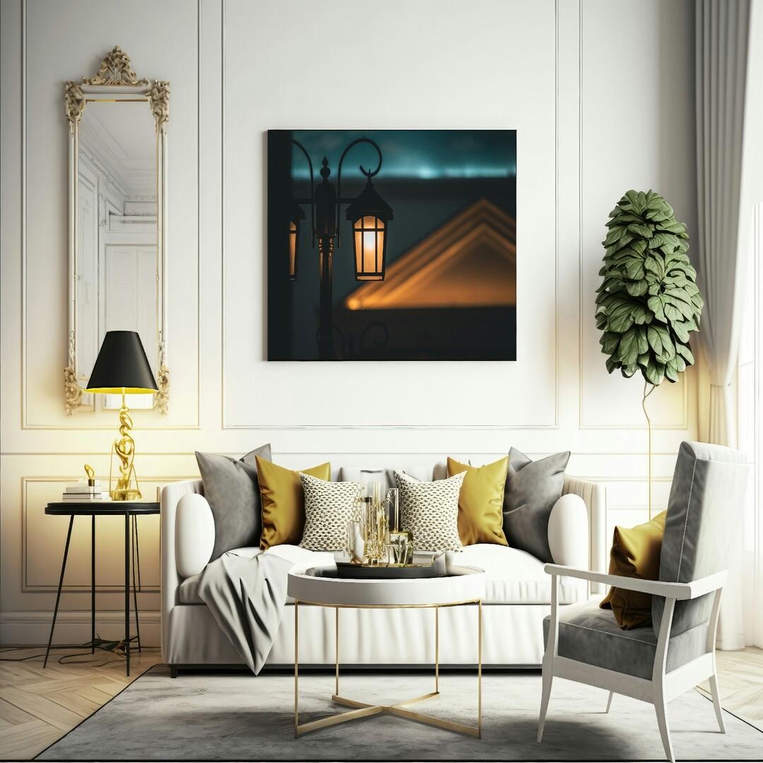 Lantern canvas art frame