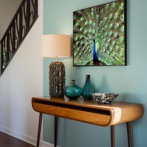 Peacock 1 canvas art frame