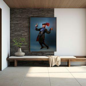 Pirate canvas art frame